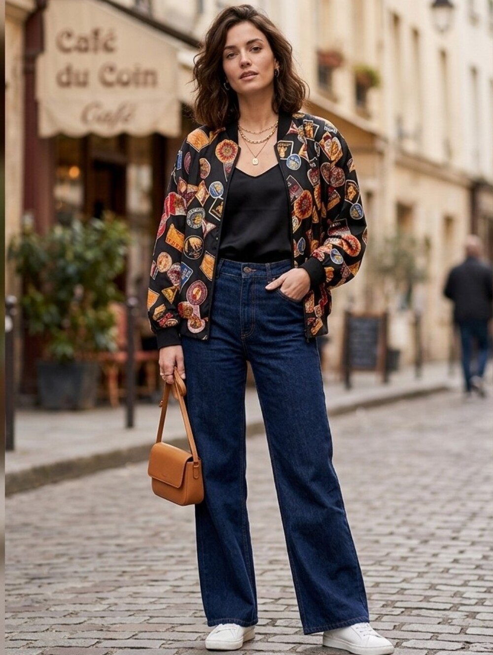 C&A NEW FAST Vintage 100% Silk Bomber Jacket